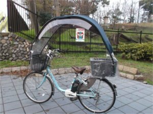 自転車の屋根