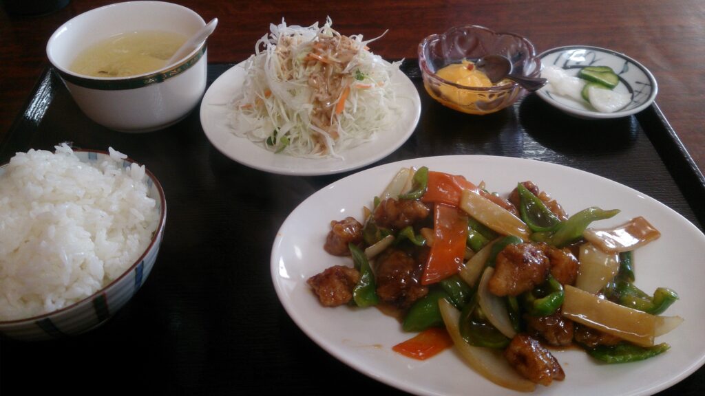 華縁日替わり酢豚定食